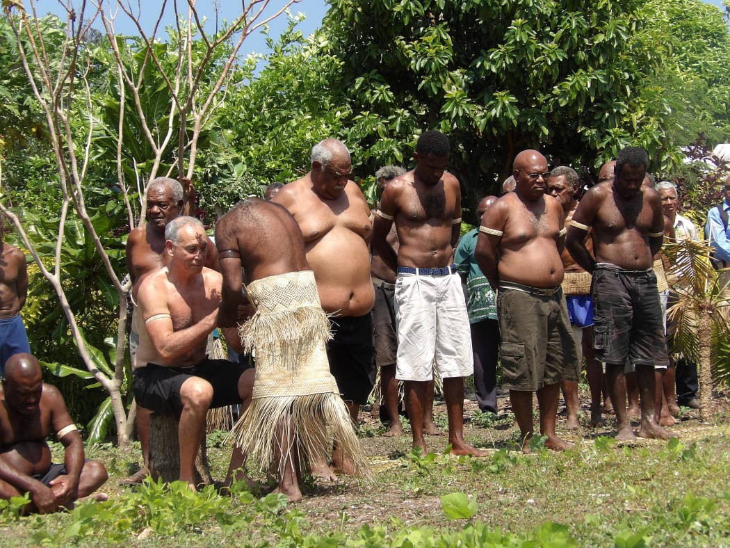 Chief Maserei confers title on Chief Maseimata.