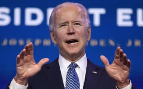 WILMINGTON, DELAWARE - JANUARY 07: U.S. President-elect Joe Biden delivers remarks before announcing his choices for attorney general and other leaders of the Justice Department at The Queen theater January 07, 2021 in Wilmington, Delaware.