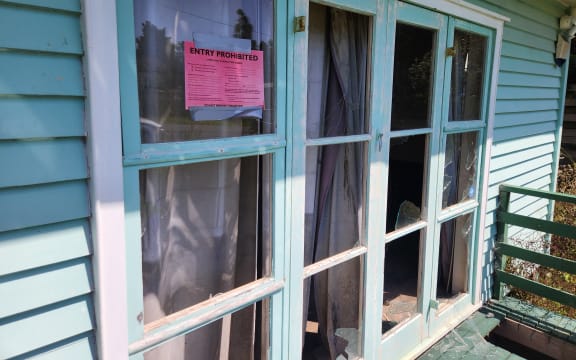 Andrew Marshall's house in Swanson has been red-stickered after the Auckland Anniversary floods in 2023, but looters are taking advantage of the family's absence.