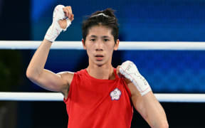 Taiwan's Lin Yu-ting at the Paris 2024 Olympic Games.