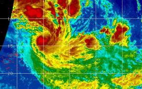 The cyclone develops to the northwest of Samoa