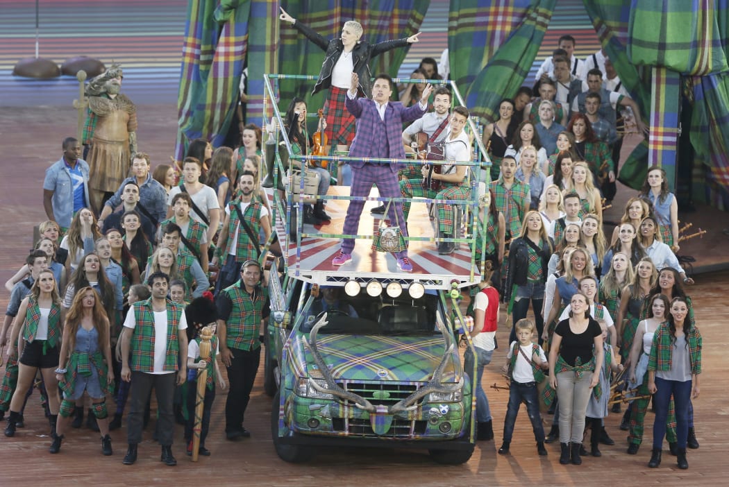 The opening ceremony of the 2014 Commonwealth Games, in Glasgow.