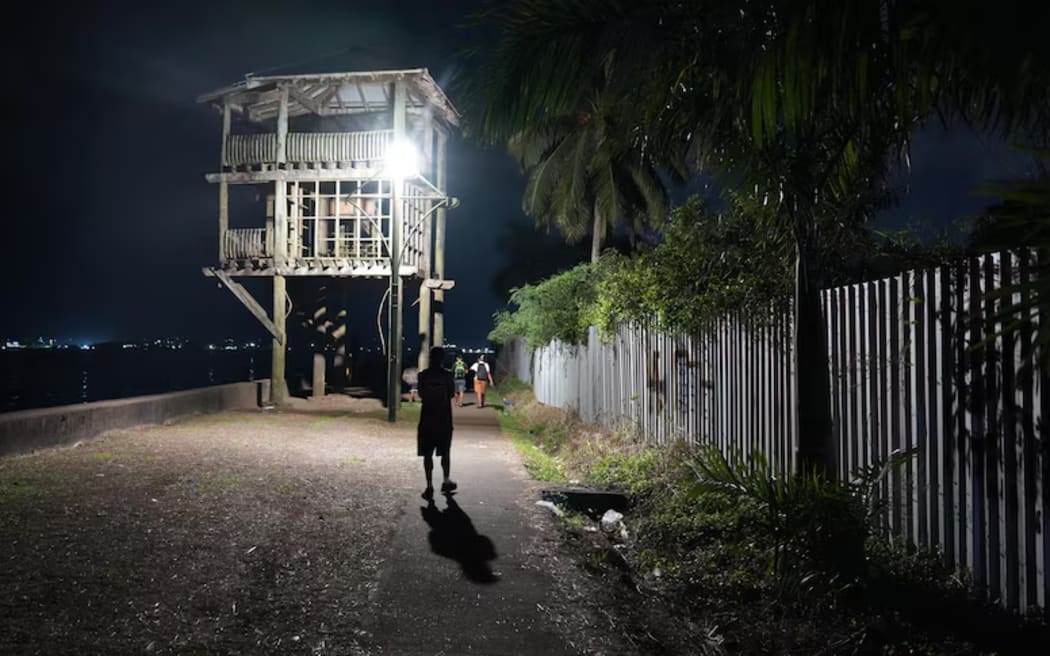 The Suva foreshore is a regular hangout for drug users, police say. (ABC News: Nick Sas)