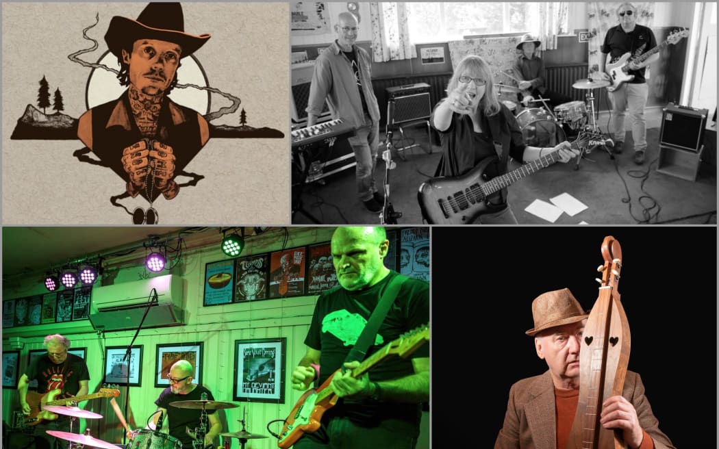 Dunedin bands from top left: