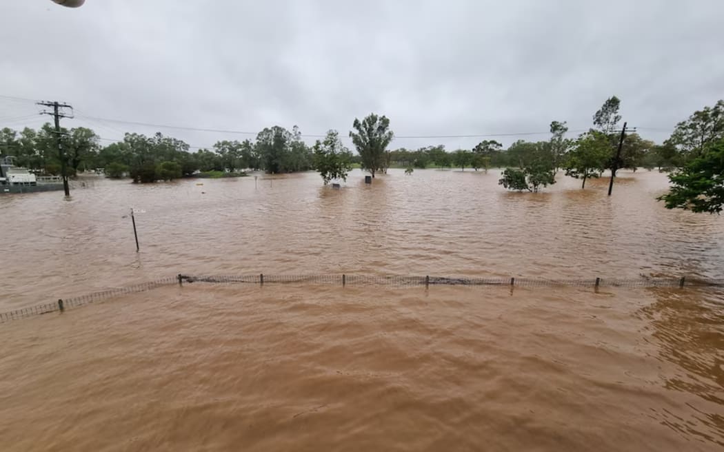 A flood emergency warning is in place for Clermont. (Supplied: David Gordon)