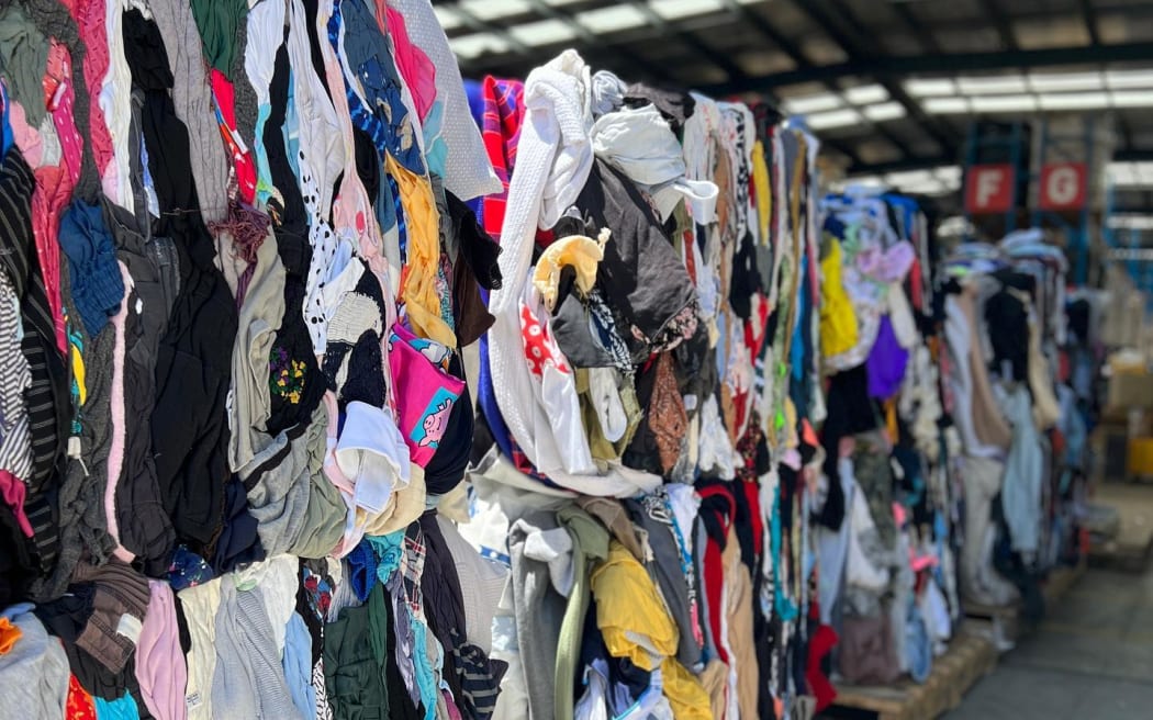 Clothing ready to be recycled
