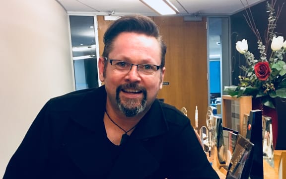 Gareth Farr and his home-made temple blocks