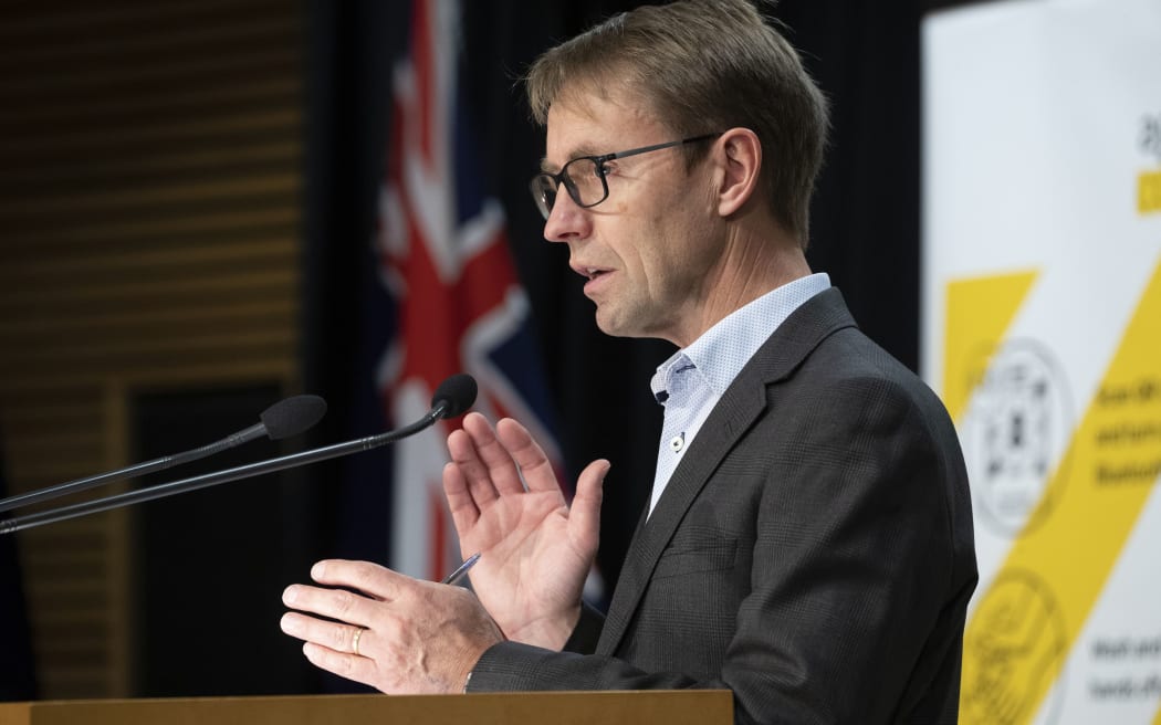 POOL - Director General of Health Dr Ashley Bloomfield during the Covid-19 and vaccines update at Parliament, Wellington, on Day 5 of the Covid-19 Alert level 4 lockdown.  22 August, 2021  NZ Herald photograph by Mark Mitchell