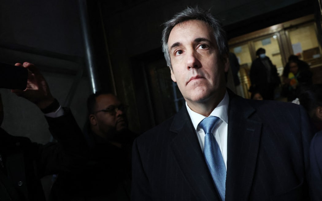 NEW YORK, NEW YORK - MARCH 13: Former Donald Trump lawyer and loyalist Michael Cohen walks out of a Manhattan courthouse after testifying before a grand jury on March 13, 2023 in New York City. The grand jury is investigating payments Cohen arranged and made on behalf of the former president.   Spencer Platt/Getty Images/AFP (Photo by SPENCER PLATT / GETTY IMAGES NORTH AMERICA / Getty Images via AFP)
