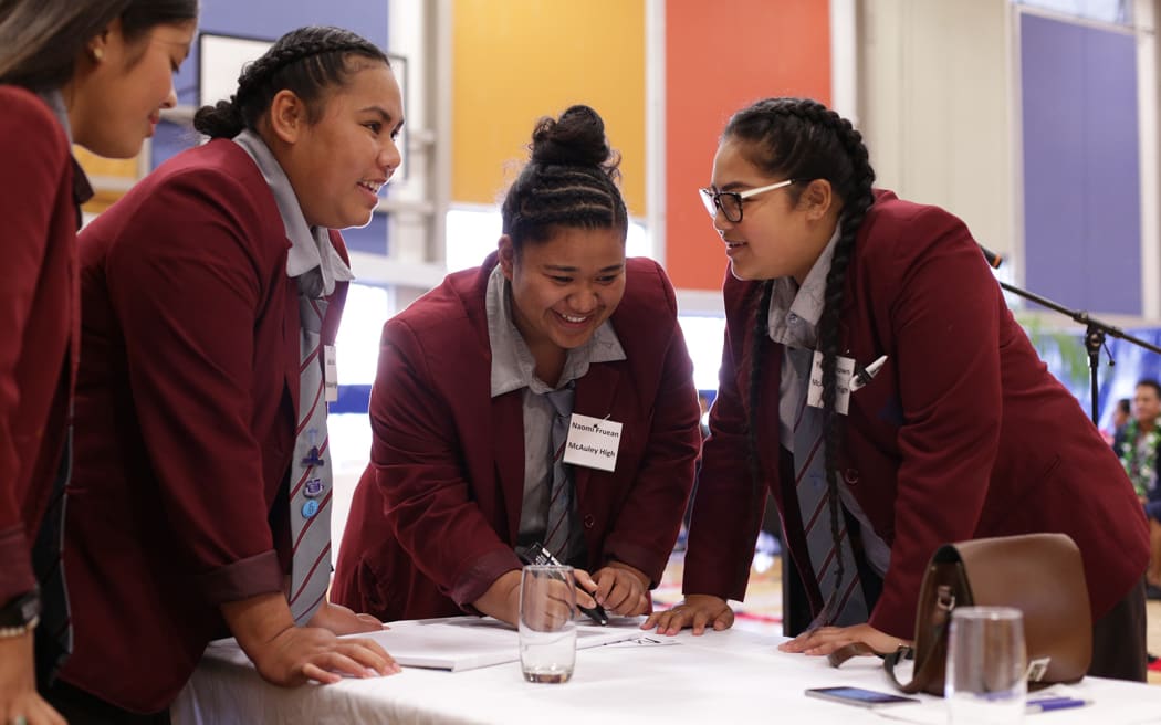The McAuley High School Debating team.