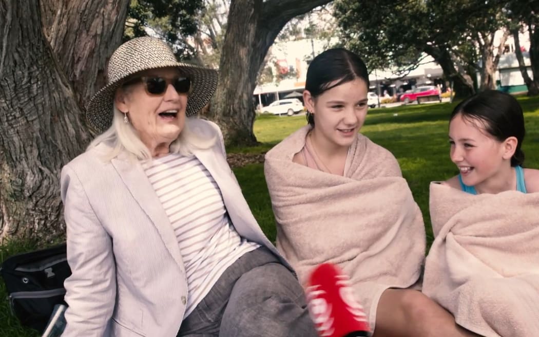 Janine Kenyon (left) loves hearing her granddaughters speak their own little language.