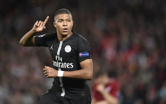 Kylian Mbappe of Paris Saint-Germain.