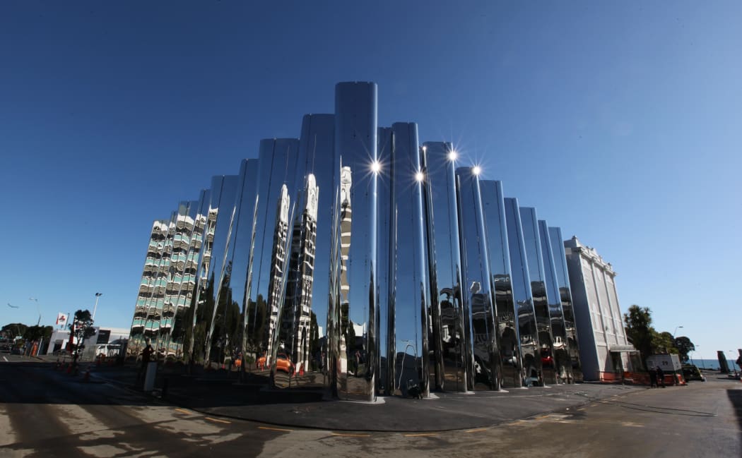 Finished product -  the $12m Len Lye Centre in New Plymouth