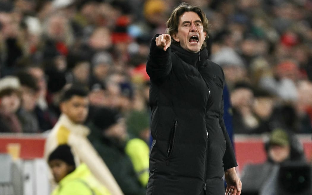 Tottenham Hotspur's Danish head coach Thomas Frank