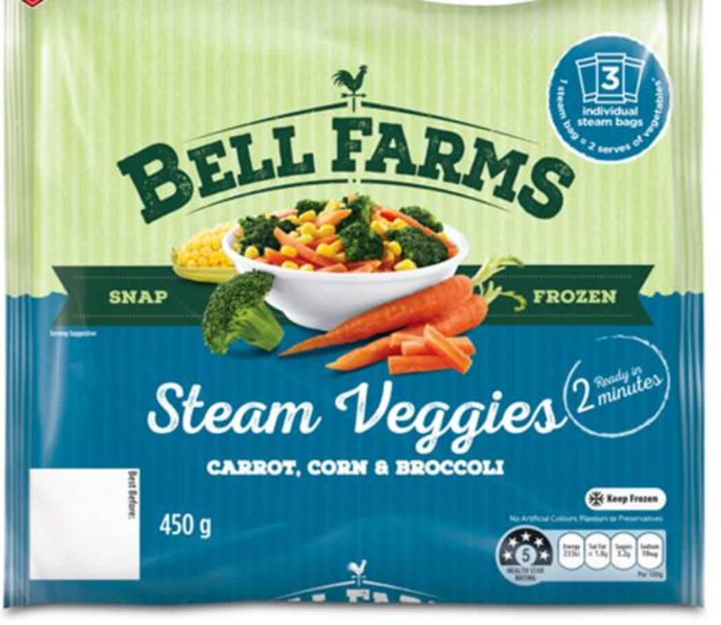 Countdown has voluntarily withdrawn one if its frozen vegetable Bell Farms' products after a recall in Australia.