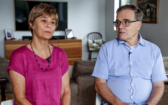 Sue and Tony Kerr, host family for The Safety Net