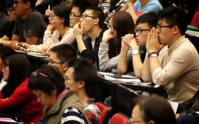 Hundreds attended a meeting at the University of Auckland on 1 April 2016 prompted by recent violent attacks on international students.