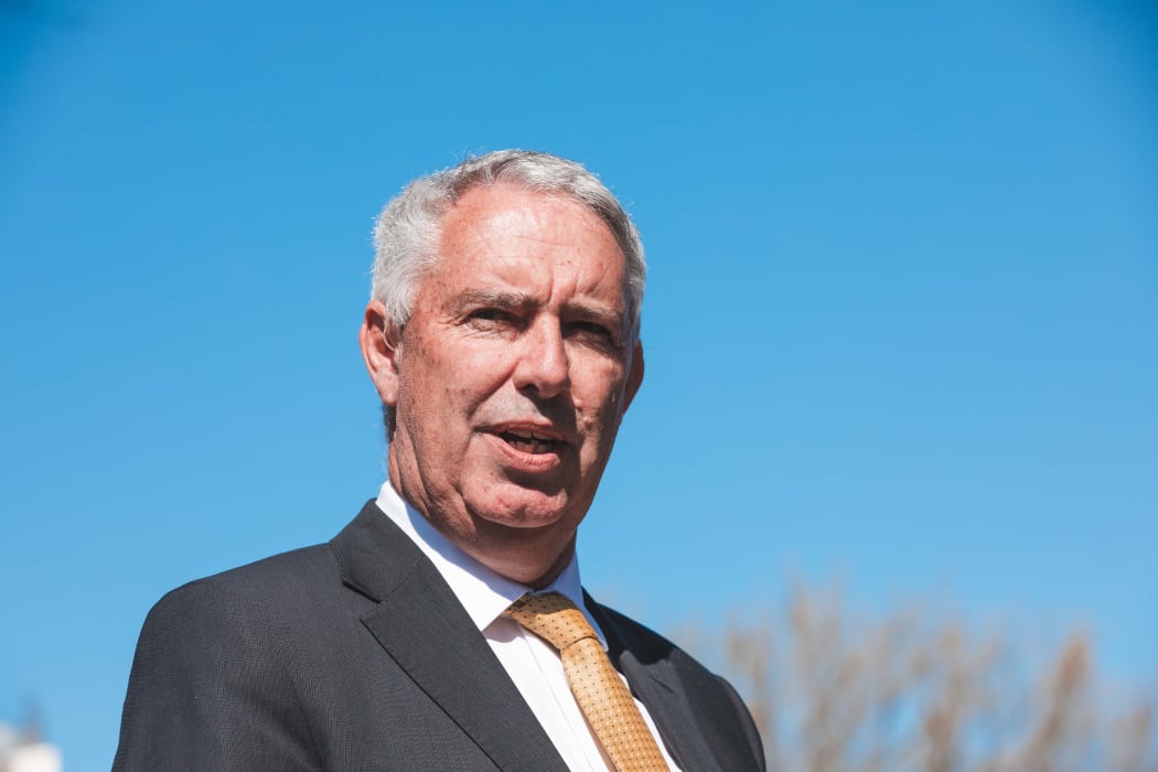 Lawrence Yule, MP for Tukutuki, at National Party's Hawke's Bay Hospital election promise announcement on 8 September, 2020.