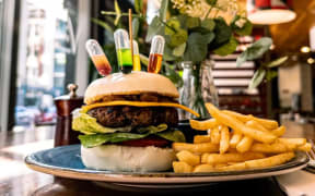 Vivant! Restaurant's 'Colour my Bun' entry in Burger Wellington