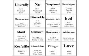 Merriam-Webster's grid of words