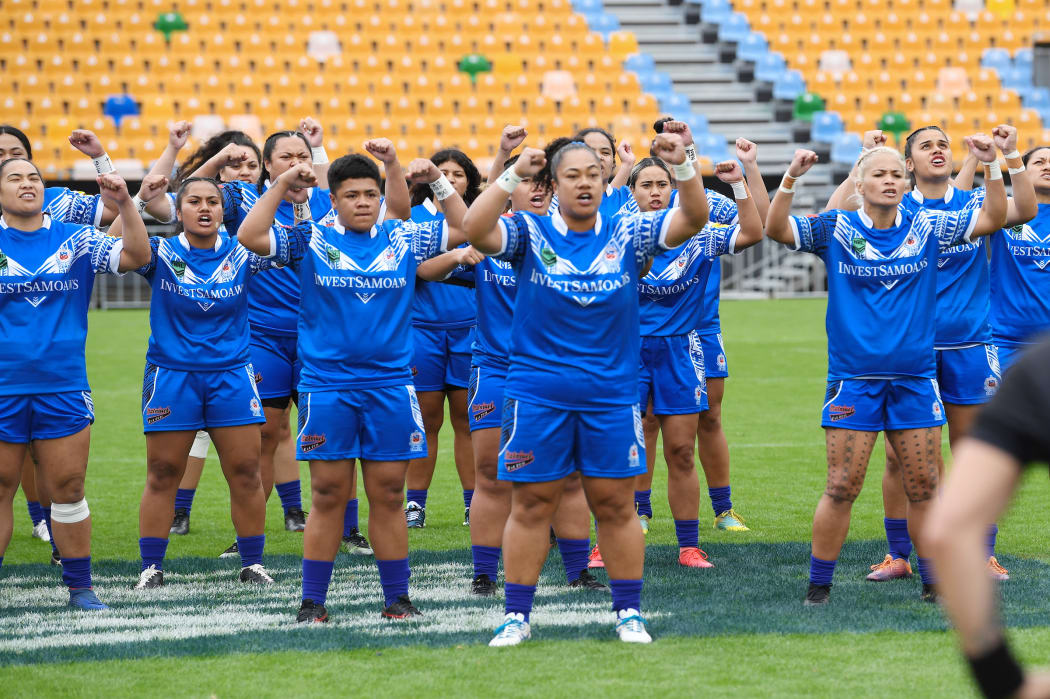 Fetū Samoa never gave up against the Kiwi Ferns at Mt Smart Stadium