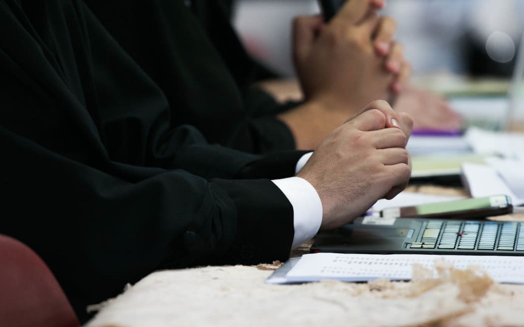 Representatives from the Office of the Clerk helped with the Pacific Youth Parliament Simulation in Christchurch. One-hundred young Pacific people took part in the simulation in 2017.