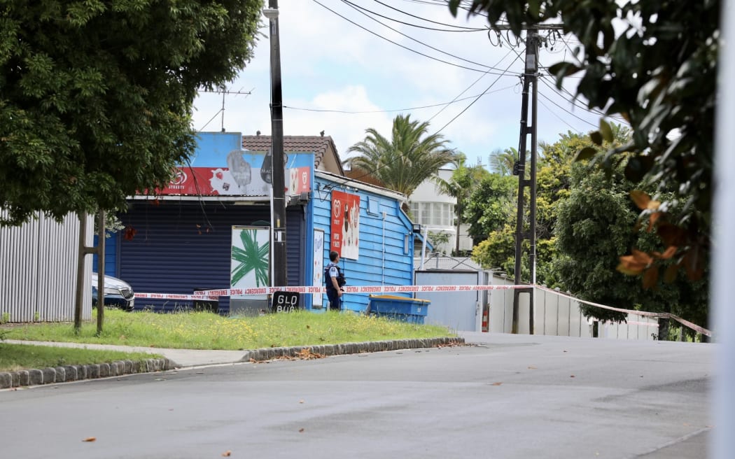 Armed police were in the area of Arthur St and had cordoned off part of the busy road.