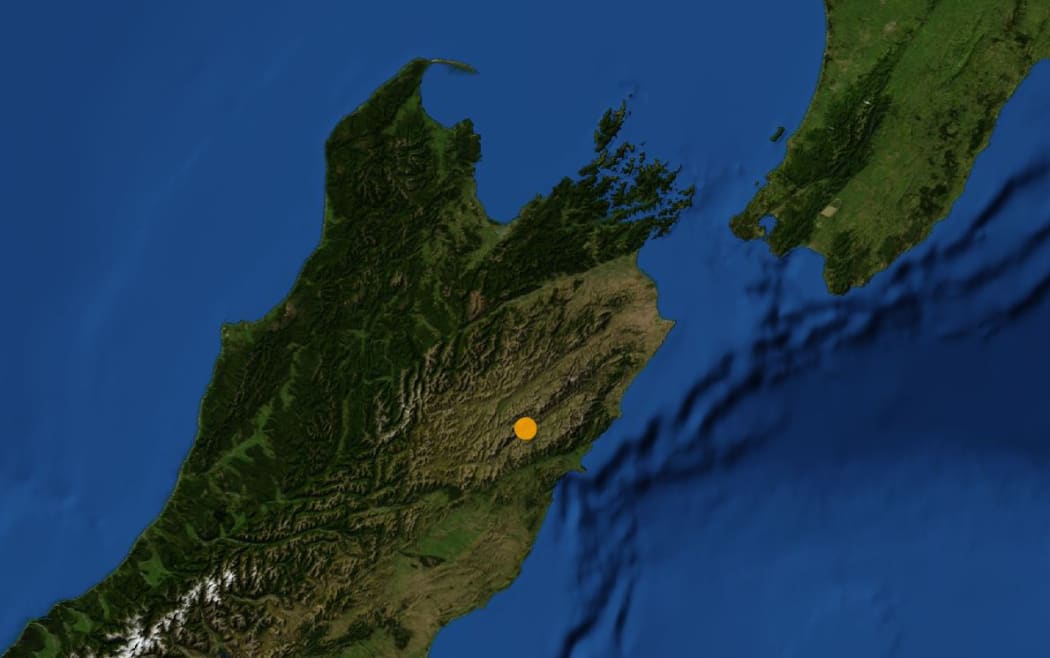 An earthquake has been felt, centred north west of Kaikoura, 5.9 magnitude according to Geonet.