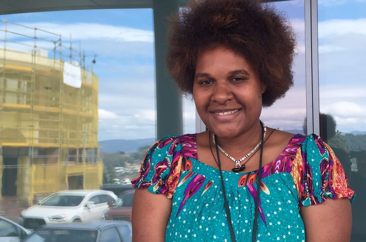 Maria Dolores Biaun, recruit with the Papua New Guinea Foreign Affairs Department.