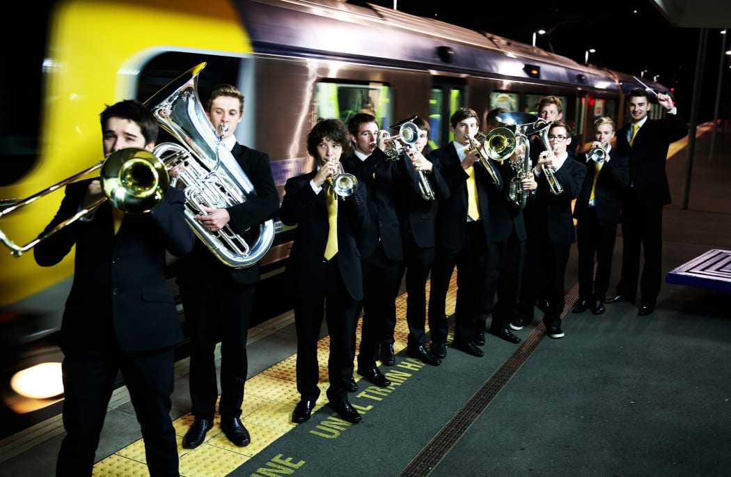 Luke Spence (euphonium), Dale Vail (Trombone), Kip Cleverley (cornet), Callum Mallet (Tenor horn), Kieran Smith (cornet), Tommy Baker (cornet), Chris Clark, Bradley Mancer (cornet), Mitch Spence (tenor horn), Sam Hart (trombone), and Scott Rusbridge (Eb b