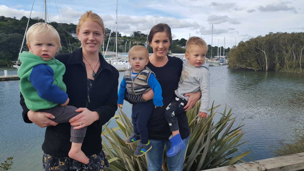 Whangarei parents Ashlee Harris and Lauren Roughton say a playground bounded by a river and a carpark is simply not safe no matter how vigilant the caregivers are.