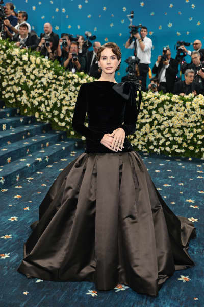Lana Del Rey attends the 2025 Met Gala Celebrating "Superfine: Tailoring Black Style" at Metropolitan Museum of Art on May 05, 2025 in New York City.