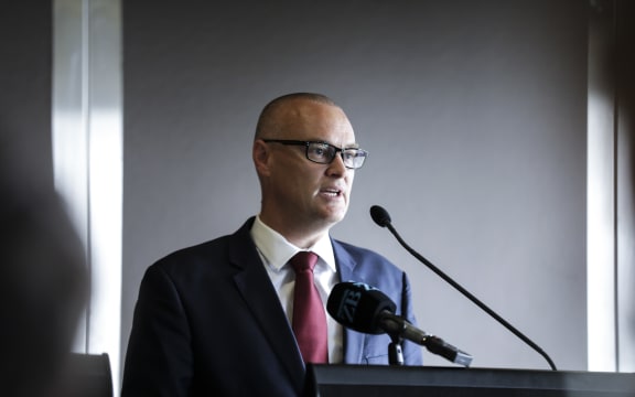 Health Minister David Clark talking about synthetic drug-related deaths.