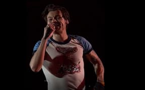 Harry Styles at Mt Smart Stadium.