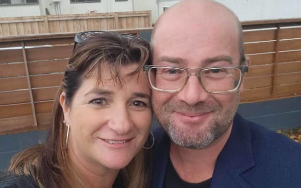 Lisa Maclennan, pictured with her husband Travis.