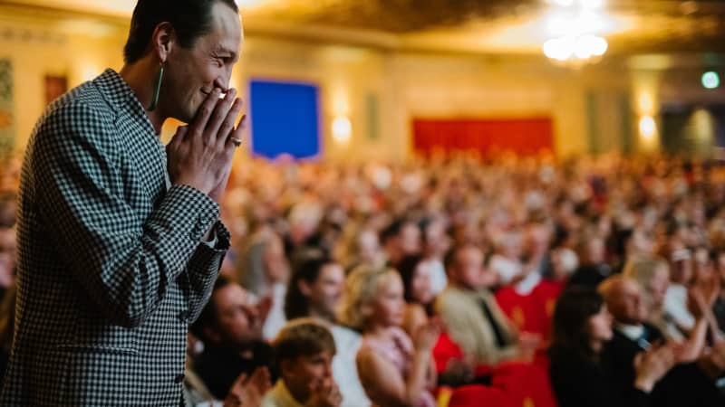 Marlon Williams at the world premiere of his four-year documentary Ngā Ao E Rua – Two Worlds.