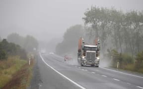 Rain in Northland on 15 February 2021