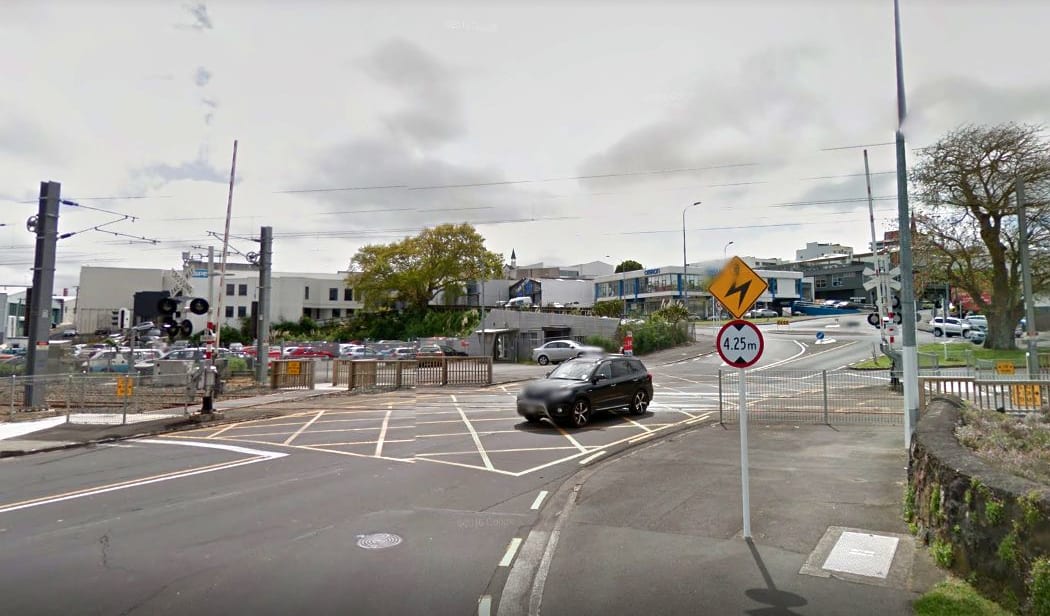The train powerlines at the intersection of Boston Road and Normanby Road were brought down by a truck on the road.