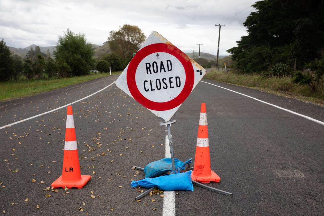 State Highway 35 north of Tologa Bay has been closed