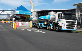Fonterra tanker in Takanini, South Auckland.