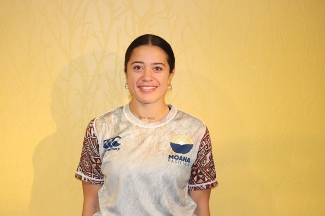 Katelyn Vaha'akolo represented Moana Pasifika against the Black Ferns 7s.