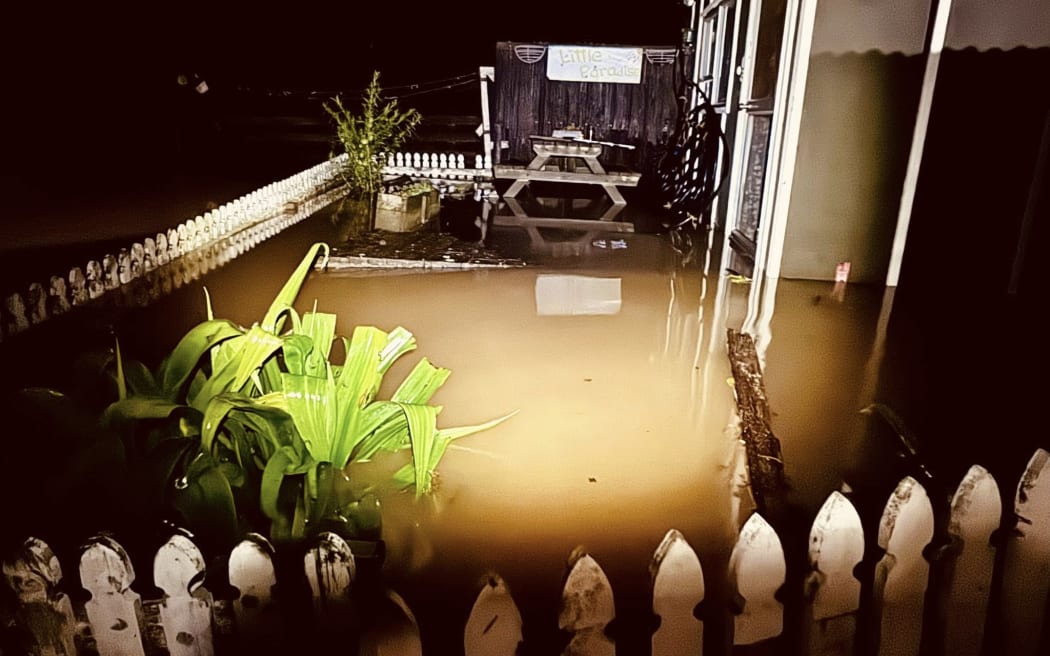 Floodwaters washed through Te Paranui Animal and Farm Sanctuary, near SH1 at Tuamarina, in Tasman, overnight between 27 and 28 June, 2025.
