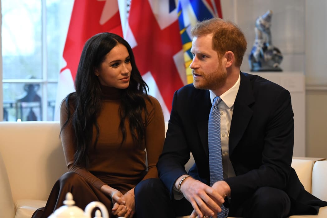 Prince Harry and Meghan during their visit to Canada House in London on 7 January, 2020.