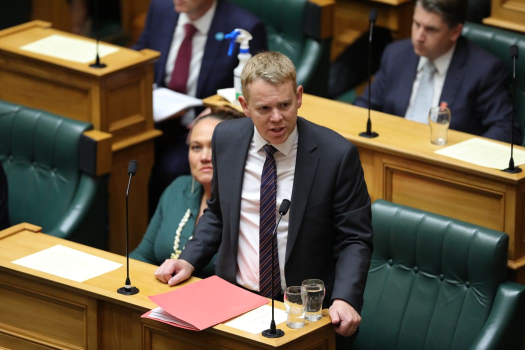 Leader of the House and Minister for Covid-19 Response Chris Hipkins cautions Parliament against acting as 'judge and jury' during a request for debate on border worker testing