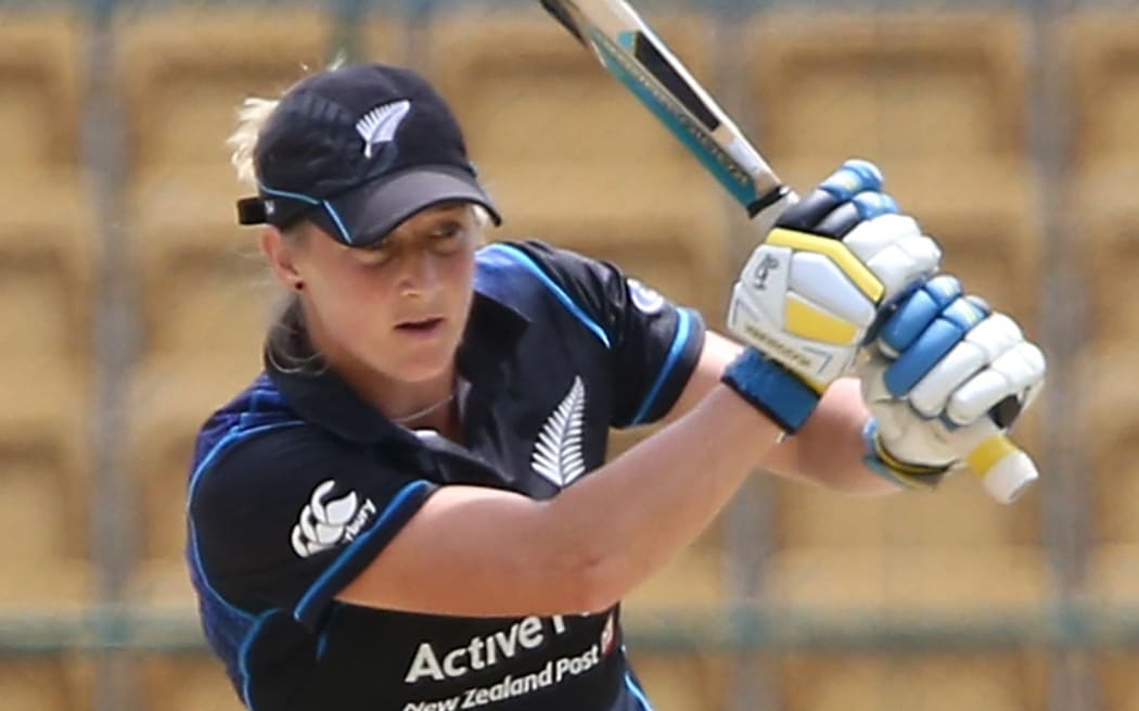 Sophie Devine who has scored the fastest half century in women's international Twenty20 cricket.