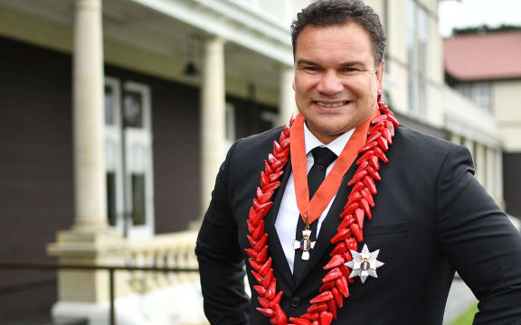 Sir Michael Jones at Government House.