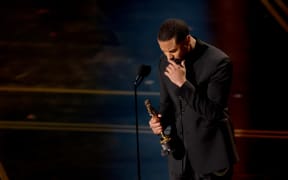 Michael B. Jordan accepts the Actor in a Leading Role award for "Sinners" onstage during the 98th Oscars at Dolby Theatre on March 15, 2026 in Hollywood, California.