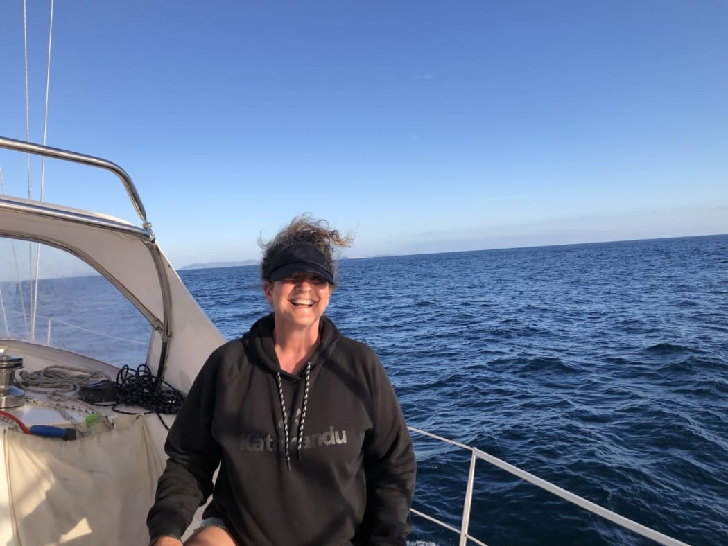 New Zealand nurse Rachel Fraher caught a ride on a yacht to return from Australia.