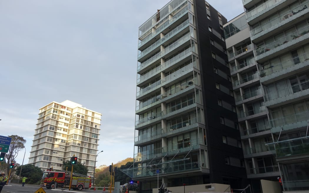 The glass fell 10 floors to the street below.