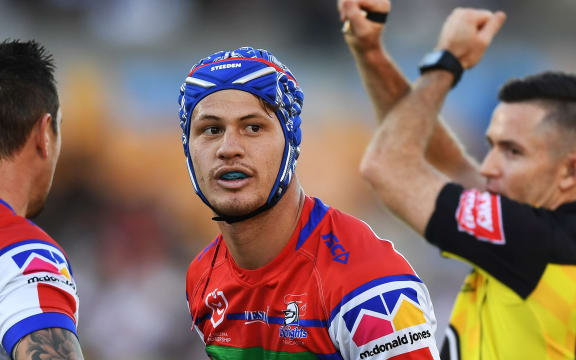 Newcastle Knights Kayln Ponga on report.